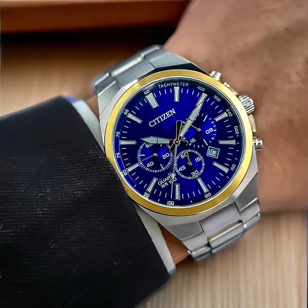 Đồng Hồ Nam Citizen Chronograph Quartz Watch AN8176-52L Màu Bạc/Vàng Gold - Đồng hồ - Vua Hàng Hiệu