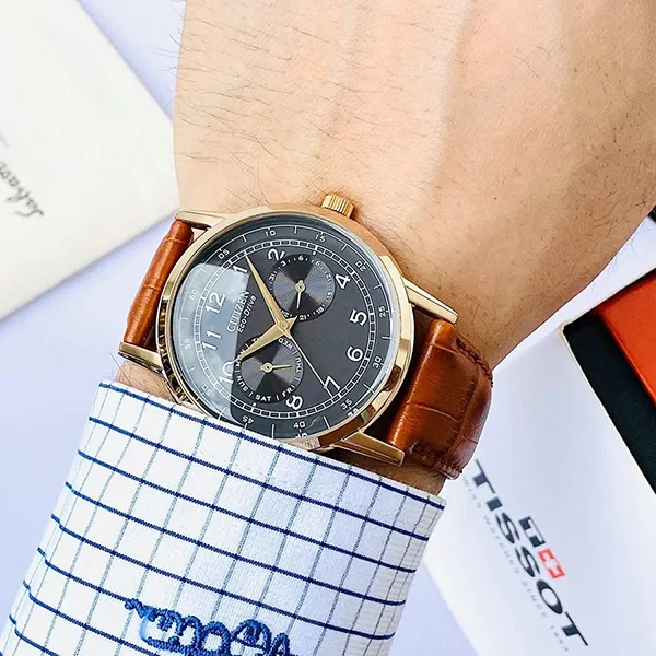 Đồng Hồ Nam Citizen Eco-Drive AO9003-08E Brown Leather Watch Màu Nâu - Đồng hồ - Vua Hàng Hiệu