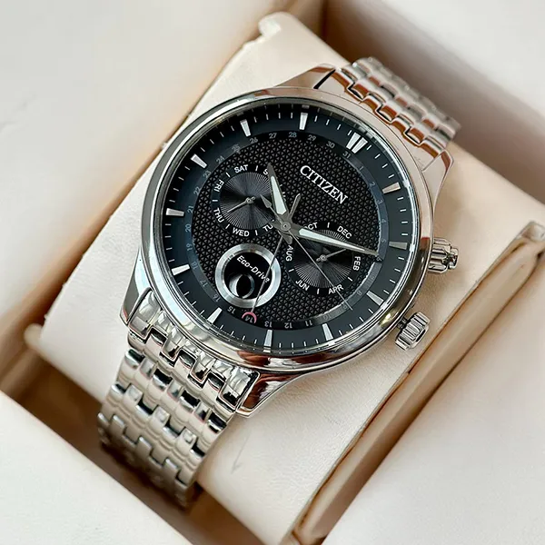 Đồng Hồ Nam Citizen Eco-Drive AP1050-56E Màu Đen Bạc