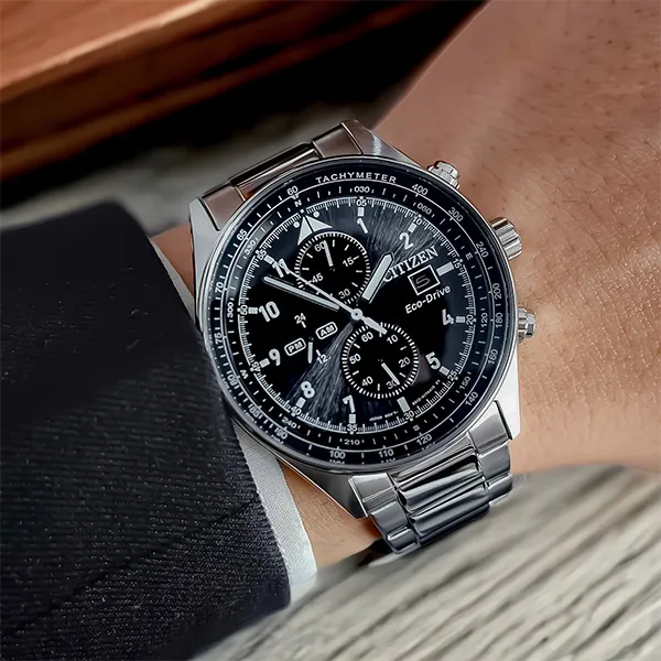 Đồng Hồ Nam Citizen Eco-Drive CA0770-81E Màu Bạc Đen