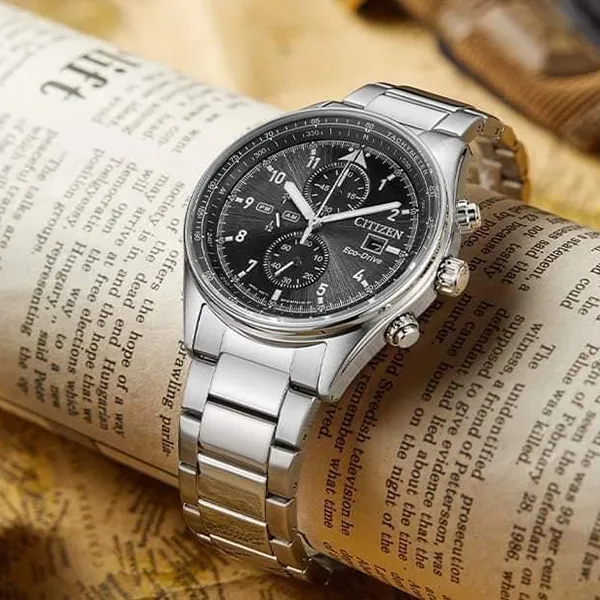 Đồng Hồ Nam Citizen Eco-Drive CA0770-81E Màu Bạc Đen