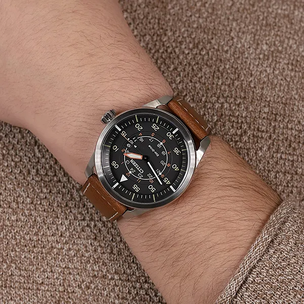 Đồng Hồ Nam Citizen Eco-Drive Watch AW1360-12H Màu Nâu - Đồng hồ - Vua Hàng Hiệu