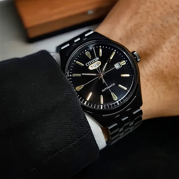 Đồng Hồ Nam Citizen Mechanical Automatic Watch NH8395-77E Màu Đen