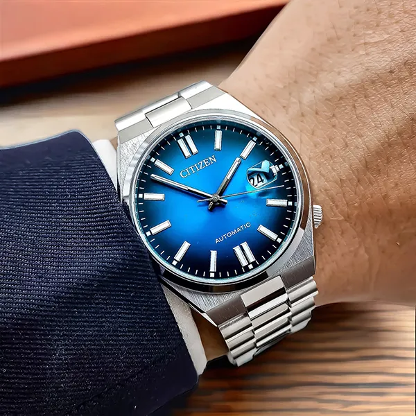 Đồng Hồ Nam Citizen Mechanical Automatic Watch NJ0151-88L Màu Xanh Bạc