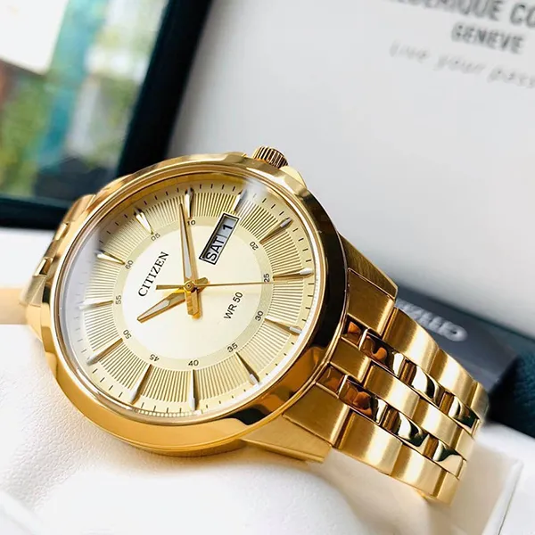 Đồng Hồ Nam Citizen Quartz BF2013-56P Màu Vàng Gold