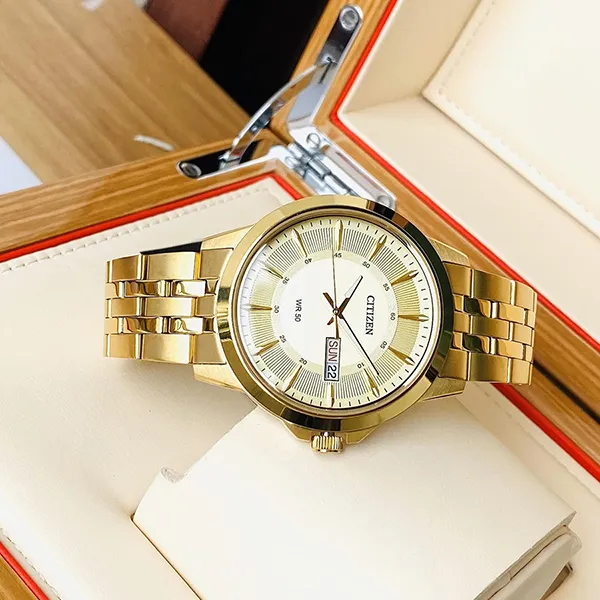 Đồng Hồ Nam Citizen Quartz BF2013-56P Màu Vàng Gold