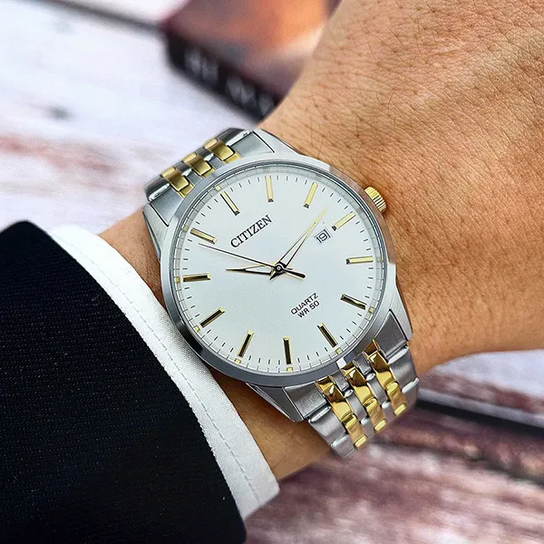 Đồng Hồ Nam Citizen Quartz BI5006-81P Màu Demi (Vàng-Bạc) - Đồng hồ - Vua Hàng Hiệu