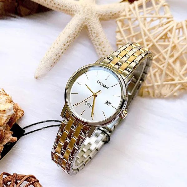 Đồng Hồ Nam Citizen Quartz BI5074-56A Màu Bạc Vàng - Đồng hồ - Vua Hàng Hiệu