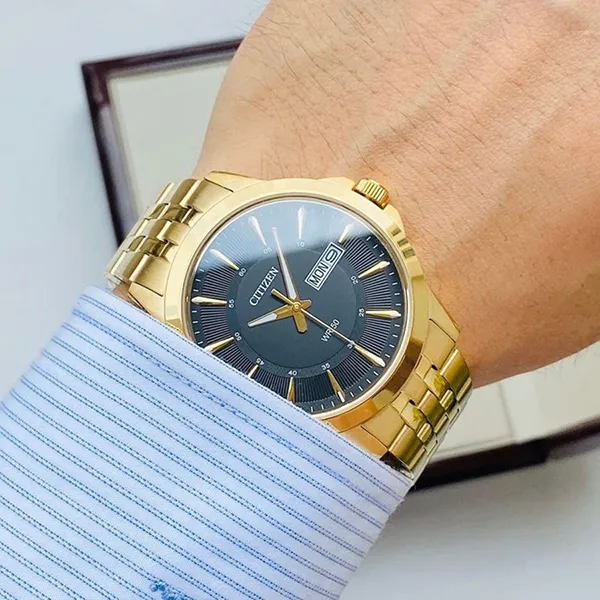 Đồng Hồ Nam Citizen Quartz Watch BF2013-56E Màu Vàng Gold - Đồng hồ - Vua Hàng Hiệu