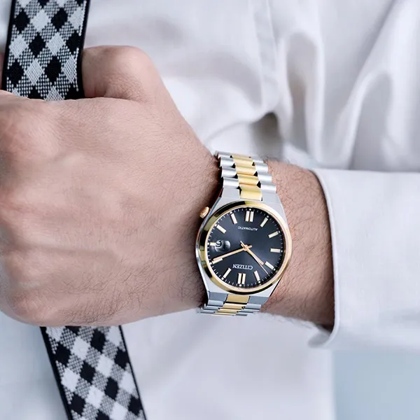 Đồng Hồ Nam Citizen Tsuyosa Automatic Watch NJ0154-80H Màu Bạc/Vàng Hồng