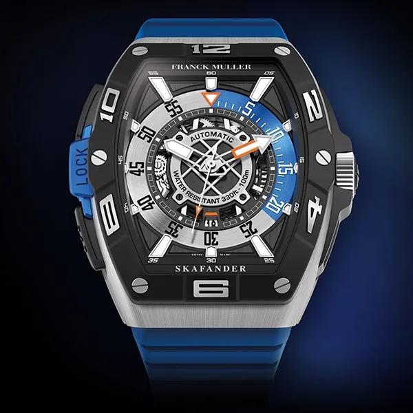 Đồng Hồ Nam Franck Muller Skafander SKF 46 DV SC DT ACBR ACNR (BL) Màu Xanh Blue