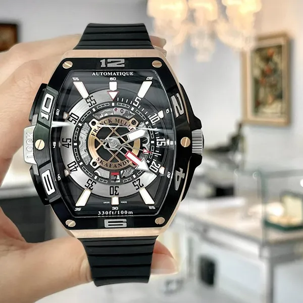 Đồng Hồ Nam Franck Muller V46 Skafander Màu Đen - Đồng hồ - Vua Hàng Hiệu