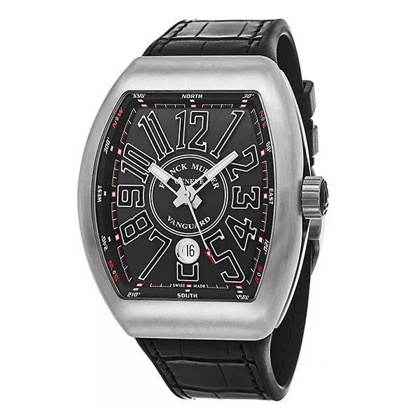 Đồng Hồ Nam Franck Muller Vanguard V41 Steel Màu Đen