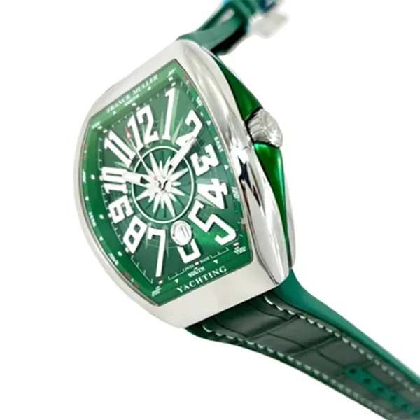 Đồng Hồ Nam Franck Muller Vanguard V45 Steel Green Màu Xanh Lá