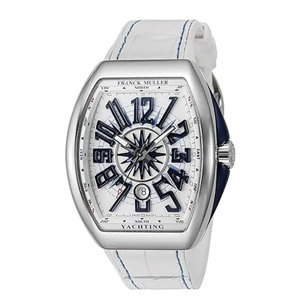 Đồng Hồ Nam Franck Muller Vanguard V45 White Ceramic Màu Trắng
