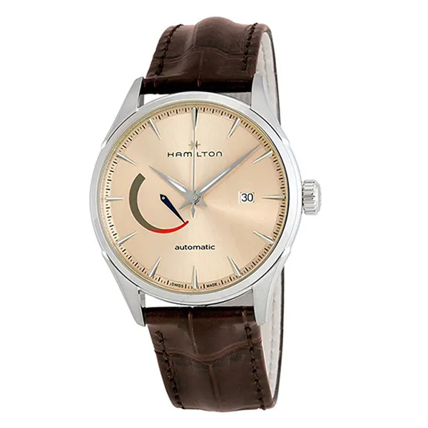 Đồng Hồ Nam Hamilton Jazzmasterpower Reserve Automatic Watch H32635521 Màu Nâu