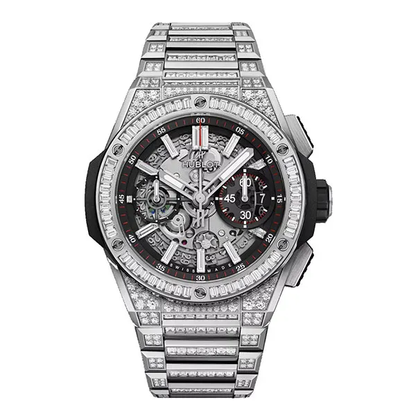 Đồng Hồ Nam Hublot Integral Titanium Jewellery 451.NX.1170.NX.9804 Màu Bạc
