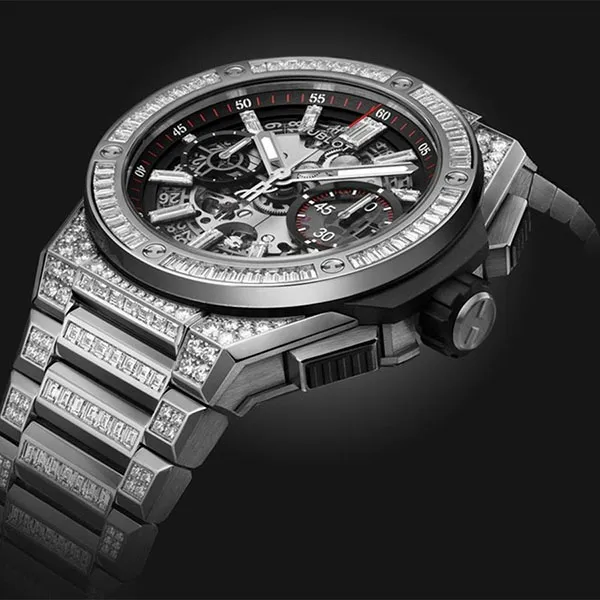 Đồng Hồ Nam Hublot Integral Titanium Jewellery 451.NX.1170.NX.9804 Màu Bạc