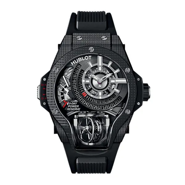 Đồng Hồ Nam Hublot MP-09 Tourbillon Bi-Axis 3D Carbon Watch 909.QDB.1120.RX Màu Đen - Đồng hồ - Vua Hàng Hiệu