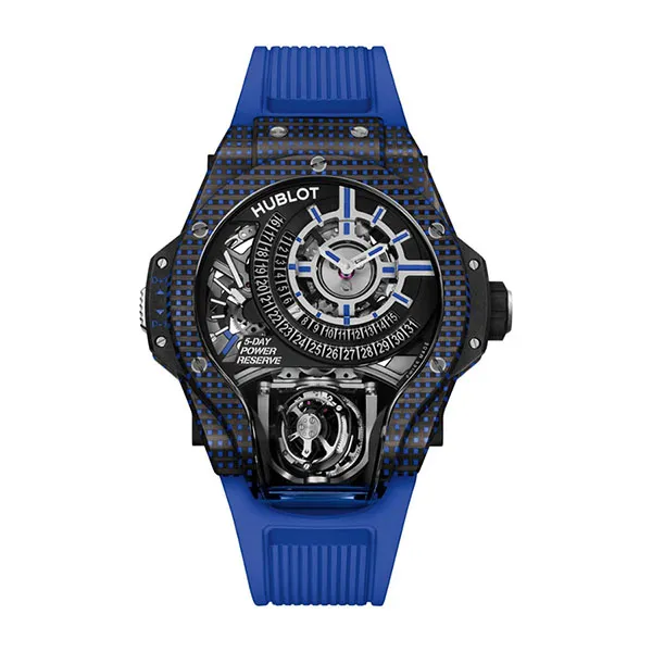 Đồng Hồ Nam Hublot MP-09 Tourbillon Bi-Axis Blue 3D Carbon Watch 909.QDB.1120.RX Màu Xanh Blue - Đồng hồ - Vua Hàng Hiệu