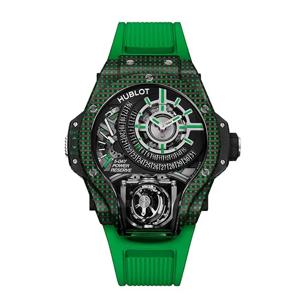 Đồng Hồ Nam Hublot MP-09 Tourbillon BI-Axis Green 3D Carbon Watch 909.QDG.1120.RX Màu Xanh Green - Đồng hồ - Vua Hàng Hiệu