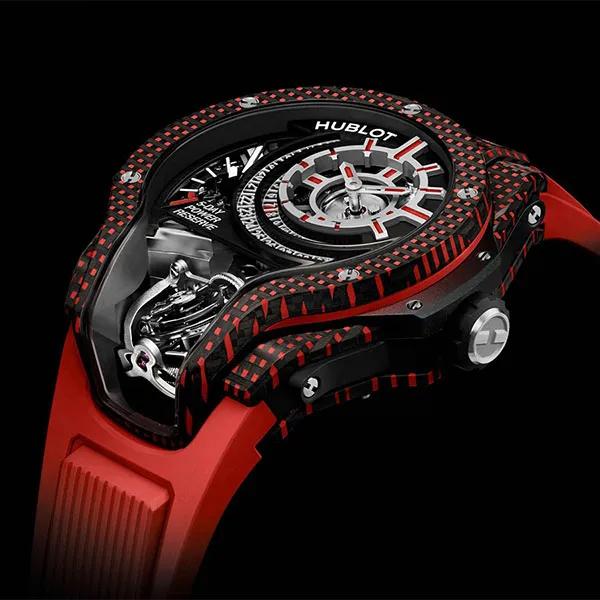 Đồng Hồ Nam Hublot MP-09 Tourbillon Bi-Axis Red 3D Carbon Watch 909.QDG.1120.RX Màu Đỏ - Đồng hồ - Vua Hàng Hiệu