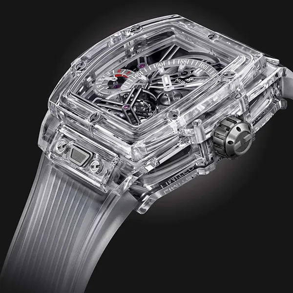 Đồng Hồ Nam Hublot Spirit Of Big Bang Tourbillon Sapphire Watch 645.JX.5120.RT Màu Trắng
