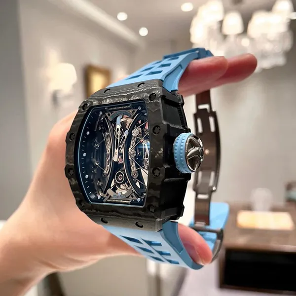 Đồng Hồ Nam Richard Mille Manual Winding Tourbillon Pablo Mac Donough RM 53-01 Màu Xanh Blue - Đồng hồ - Vua Hàng Hiệu