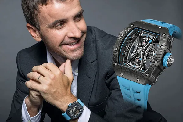 Đồng Hồ Nam Richard Mille Manual Winding Tourbillon Pablo Mac Donough RM 53-01 Màu Xanh Blue - Đồng hồ - Vua Hàng Hiệu