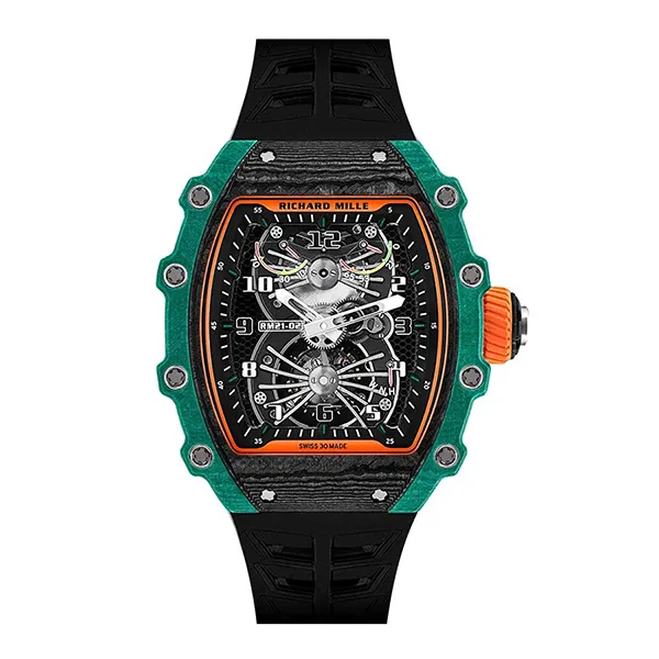Đồng Hồ Nam Richard Mille Tourbillon Aerodyne Green TPT RM21-02 Màu Xanh Green - Đồng hồ - Vua Hàng Hiệu