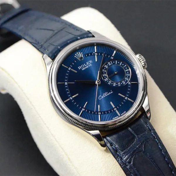 Đồng Hồ Nam Rolex Cellini Date 39mm White Gold Blue Blue 50519-0011 Màu Xanh Navy - Đồng hồ - Vua Hàng Hiệu