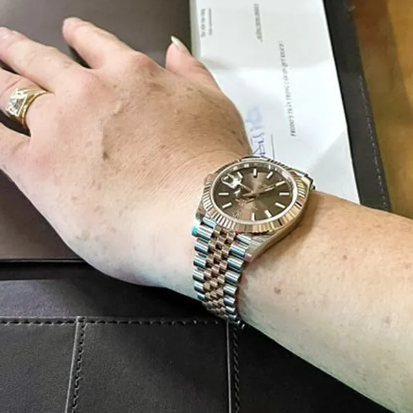 Đồng Hồ Nam Rolex Datejust 41mm 126331-0002 Choco Màu Bạc Nâu - Đồng hồ - Vua Hàng Hiệu