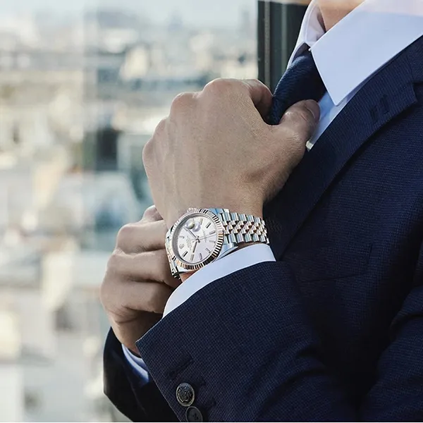 Đồng Hồ Nam Rolex Datejust 41mm 126331-0010 Sundust Màu Bạc/Vàng Hồng - Đồng hồ - Vua Hàng Hiệu