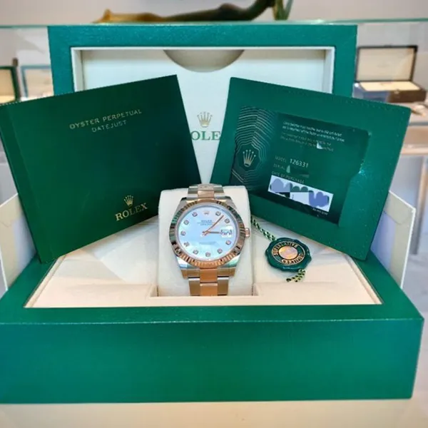 Đồng Hồ Nam Rolex Datejust 41mm 126331-0013 MOP Màu Bạc Vàng Hồng - Đồng hồ - Vua Hàng Hiệu