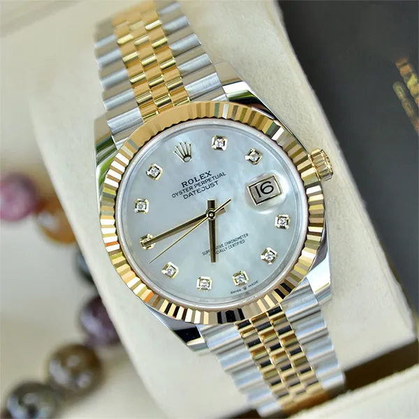 Đồng Hồ Nam Rolex Datejust 41mm Steel and Yellow Gold 126333-0018 Màu Bạc Vàng - Đồng hồ - Vua Hàng Hiệu
