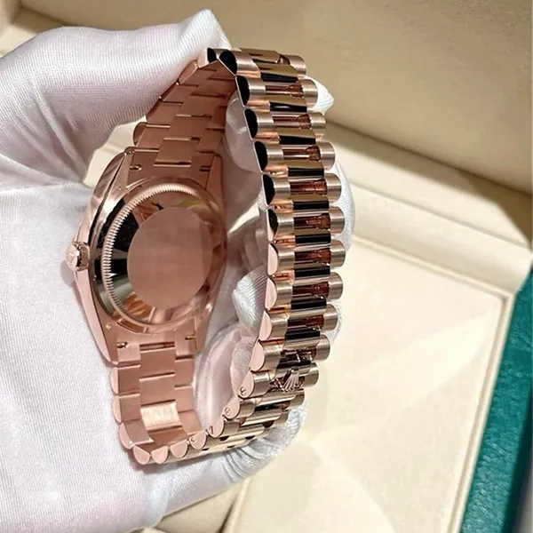 Đồng Hồ Nam Rolex Everose Gold Day-Date 40 228235-0045 Mặt Số Eisenkiesel Màu Vàng Hồng