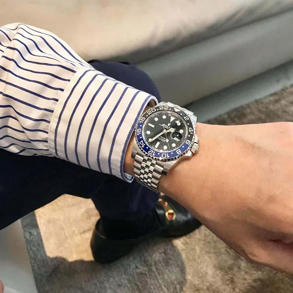 Đồng Hồ Nam Rolex GMT-Master II Stainless Steel 126710-0002 Màu Bạc Xanh - Đồng hồ - Vua Hàng Hiệu