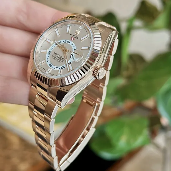 Đồng Hồ Nam Rolex Sky Dweller 42mm White 326935-0005 Màu Vàng Hồng - Đồng hồ - Vua Hàng Hiệu