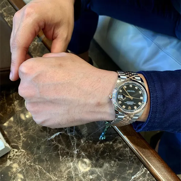 Đồng Hồ Nam Rolex Steel Everose Rolesor Datejust 36mm Black Dial 126231-0019 Màu Bạc Vàng Hồng - Đồng hồ - Vua Hàng Hiệu