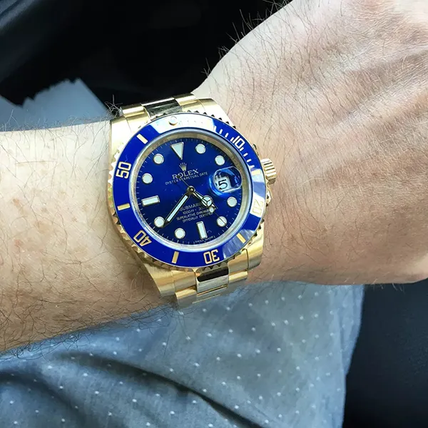 Đồng Hồ Nam Rolex Submariner Date 40mm Yellow Gold Blue 116618LB-0003 Màu Xanh Vàng - Đồng hồ - Vua Hàng Hiệu