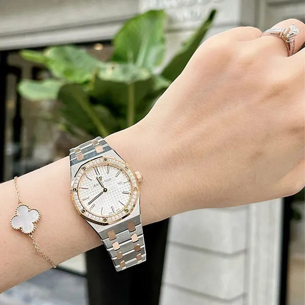 Đồng Hồ Nữ Audemars Piguet Royal Oak Quartz 33mm 67651sr.zz.1261sr.01 Màu Bạc Phối Vàng Hồng - Đồng hồ - Vua Hàng Hiệu