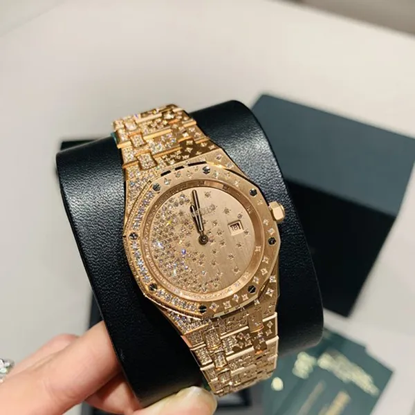 Đồng Hồ Nữ Audemars Piguet Royal Oak Quartz Cascade 33mm 67654or.zz.1264or.01 Màu Vàng Hồng