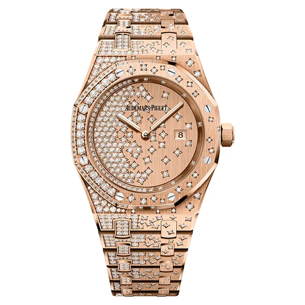 Đồng Hồ Nữ Audemars Piguet Royal Oak Quartz Cascade 33mm 67654or.zz.1264or.01 Màu Vàng Hồng