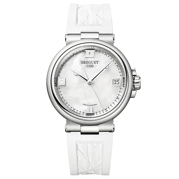 Đồng Hồ Nữ Breguet Marine Automatic 33.8mm 9517ST/5W/584 Màu Trắng