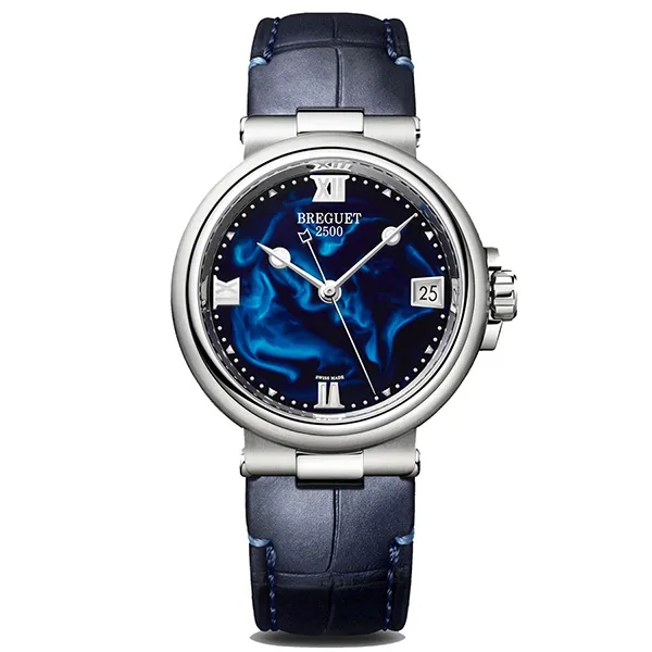 Đồng Hồ Nữ Breguet Marine Automatic 33.8mm 9517ST/E2/984 Màu Xanh Bạc