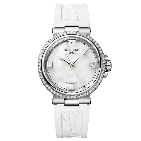 Đồng Hồ Nữ Breguet Marine Automatic 33.8mm 9518ST/5W/584/D000 Màu Trắng Bạc