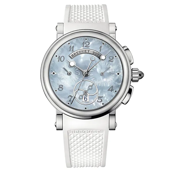 Đồng Hồ Nữ Breguet Marine Chronograph MOP Ladies 8827ST / 59/586 Màu Trắng