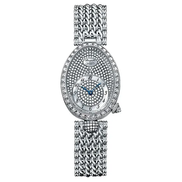 Đồng Hồ Nữ Breguet Reine De Naples Automatic Mini Ladies 8928BB/8D/J20/DD00 Màu Bạc