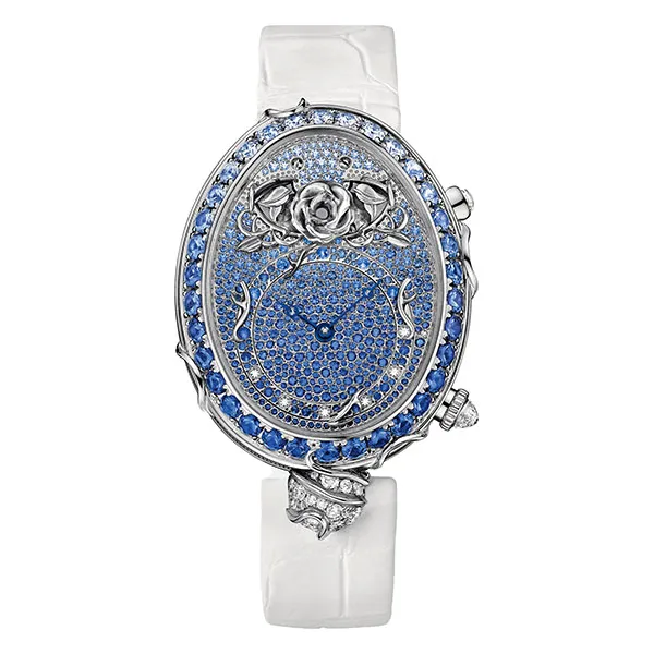 Đồng Hồ Nữ Breguet Reine De Naples Grande Complication 8973BB/6S/8H4/SD0D3L Màu Xanh Bạc