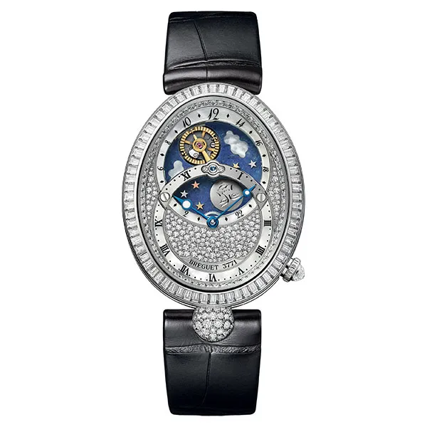 Đồng Hồ Nữ Breguet Reine De Naples Juor/Nuit 8999BB/8D/974/DD0D Màu Đen Bạc